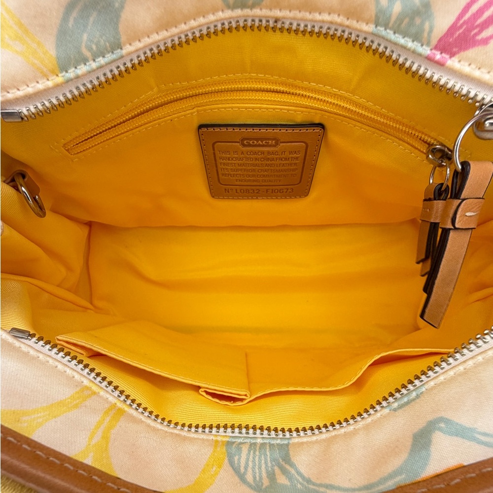 Coach Multicolor Signature Print Quilted Tote Bag | Full Inclusion - Picture 9 of 14